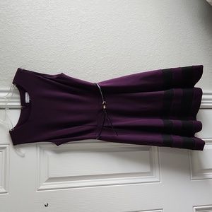 Calvin Klein Box Pleat Midi Dress